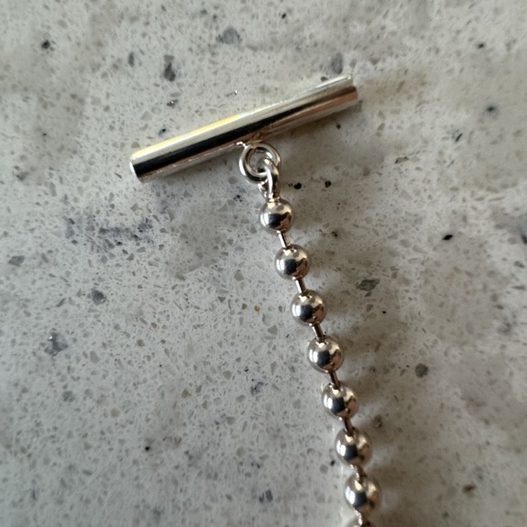 Gucci Sterling Silver Heart Ball Chain Toggle Bracelet Genuine Signed - Picture 12 of 16
